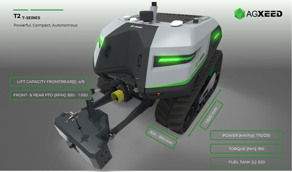AgXeed T2-7 Series: Autonomous Crawler Tractor
